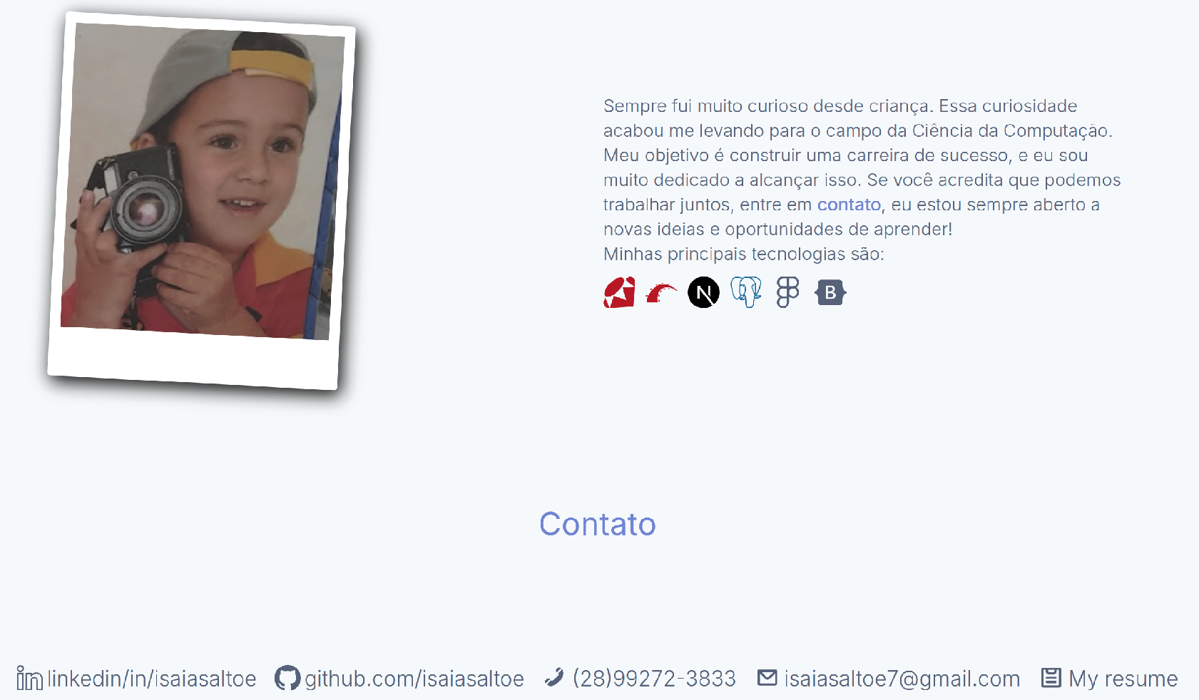 Foto do Projeto Portfolio